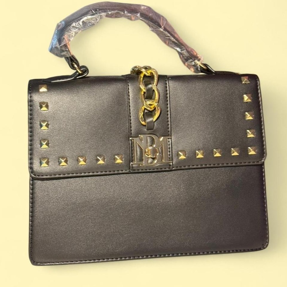 NWT Badgley Mischka Vegan Leather Studded Mini-Tote $149